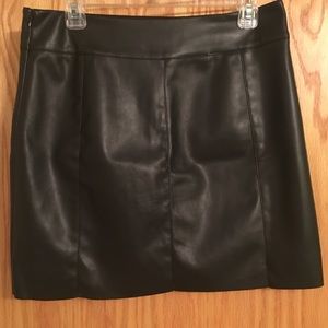 Vegan leather skirt